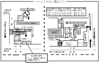 マリエとやま１階出入口